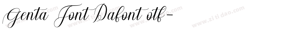 Genta Font Dafont otf字体转换